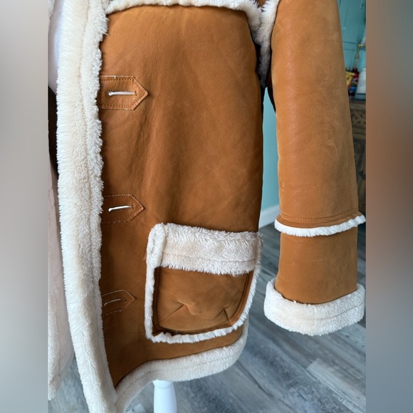 DAKOMA-KIDS OUTERWEAR MINK FUR-LINED COAT W/FUR HOOD-TIMBER Size 7 - Picture 3 of 15